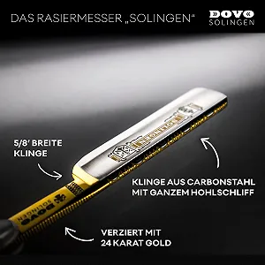 Опасная бритва DOVO Solingen 985810 имитация перламутра, полная вогнутая заточка 1/1 synthetic.ua - Фото 1