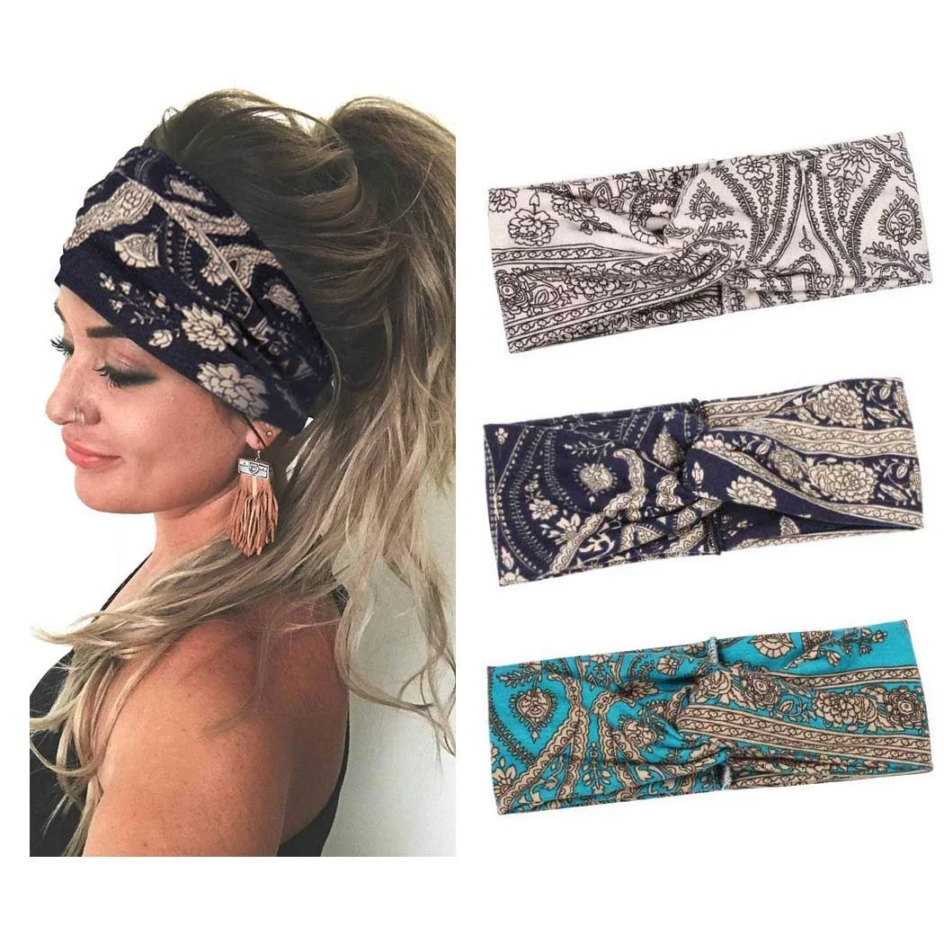 Пов'язка на голову Boho Yean Широка, фото №1