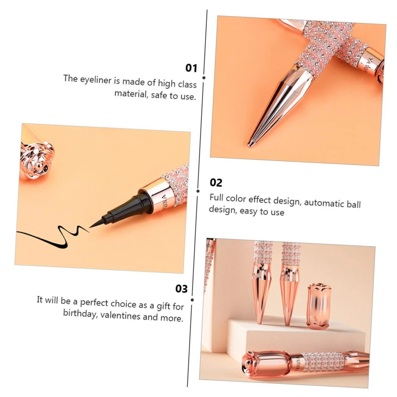 Підводка FRCOLOR Рідка Коричневий, фото №2 Підводка FRCOLOR Рідка Коричневий, фото №2