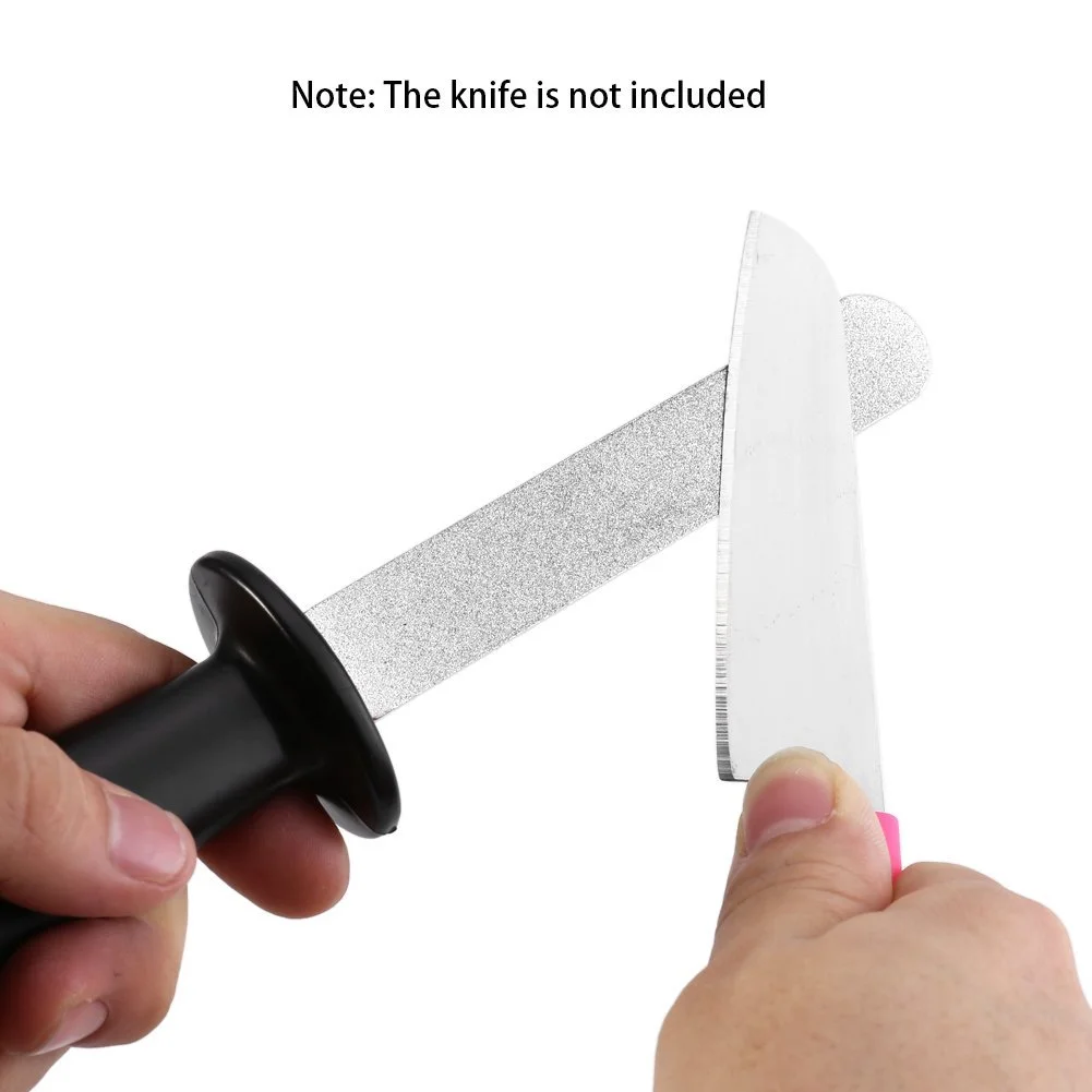 Точилка для ножів Double Sided Sharpening Steel портативна двостороння з ручкою, фото №5