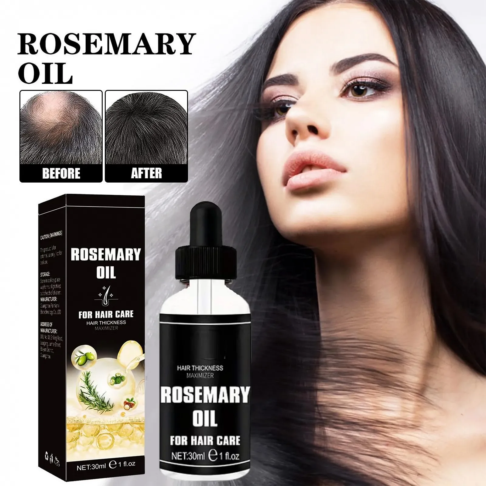 Олія Розмарину Набір для Волосся з Дермаролером 0.5 мм, фото №8