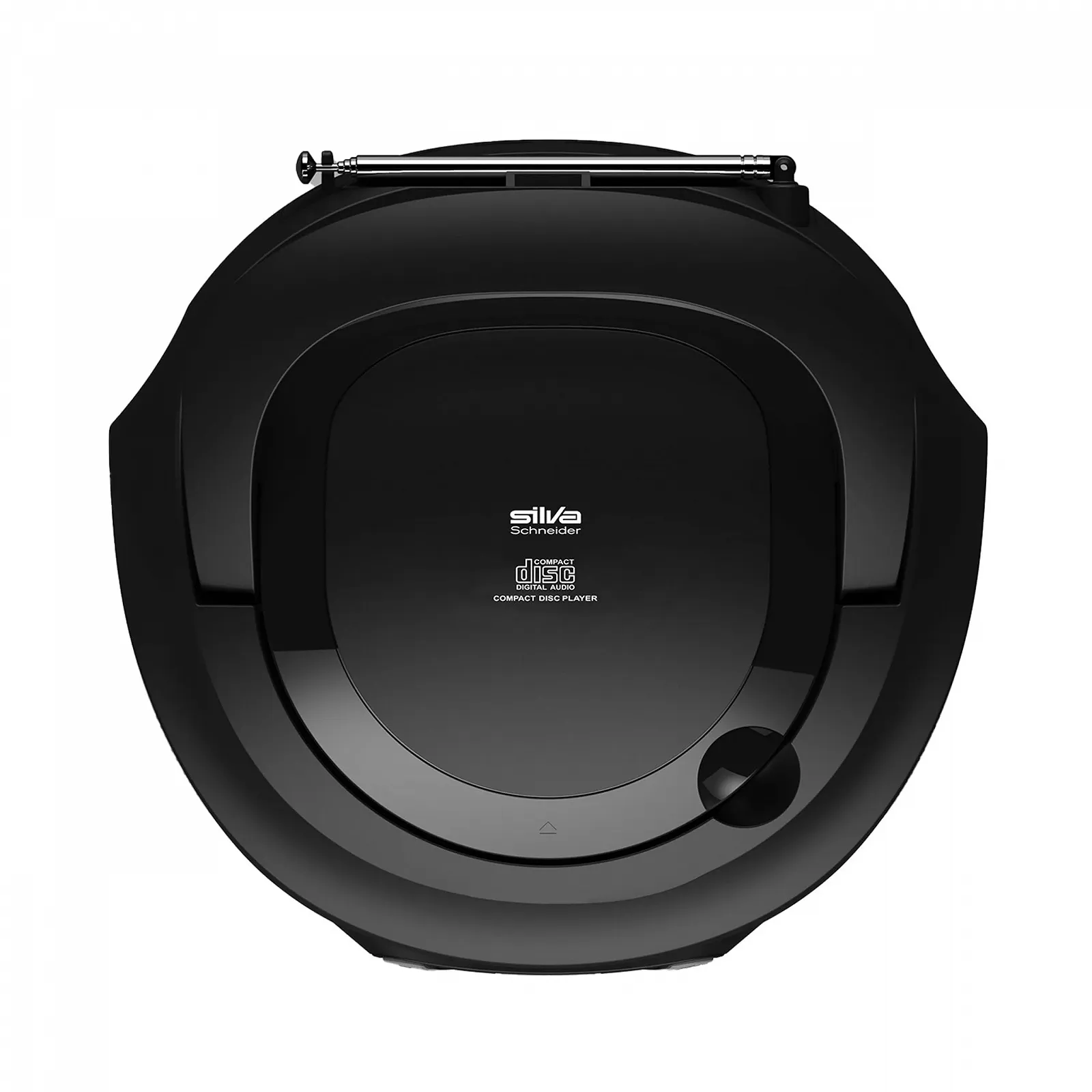 Магнітола CD-програвач Silva Schneider PCD 25.1 з FM PLL радіо, РК-дисплеєм, пам'яттю на 30 станцій, AUX-In та роз'ємом для навушників, живлення від мережі/акумулятора Чорний, фото №3