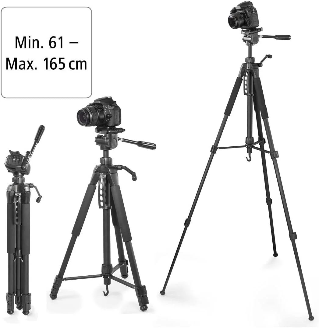 Штатив Hama Action 165 3D для фотокамери з підсвічуванням 61-165 см Чорний, фото №5 Штатив Hama Action 165 3D для фотокамери з підсвічуванням 61-165 см Чорний, фото №5
