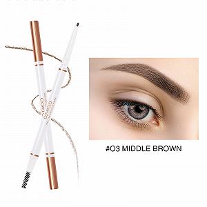 олівець для брів HUALONG Double Headed Ultra Fine Waterproof Sweatproof Durable Natural Eyebrow Pencil Without Four Colours Черний Коричневий synthetic.ua - Фото 1