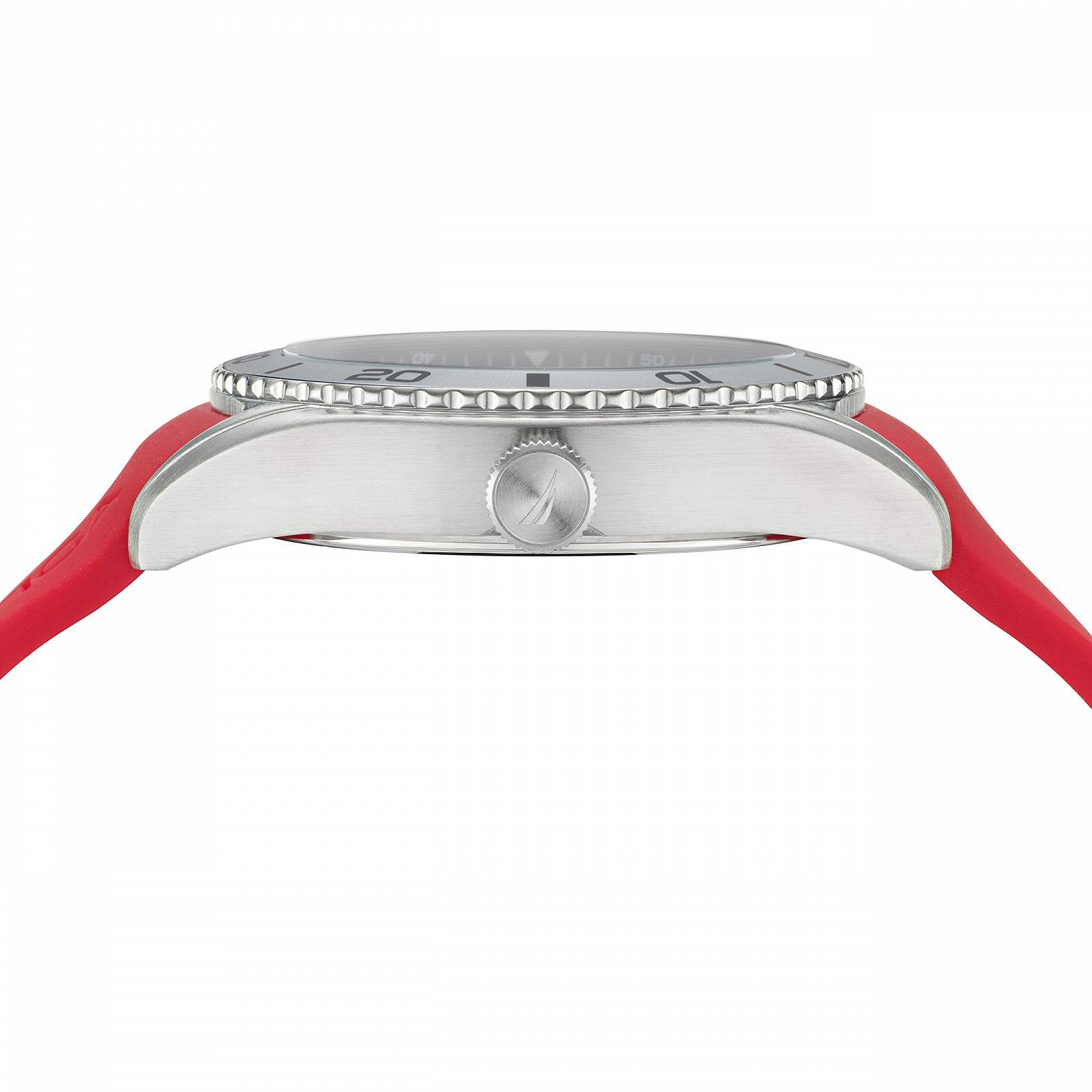 Годинник Nautica Getaway Solids NAPFWS128 Кварцовий Силіконовий ремінець Червоний 22 мм Чоловічий Нержавіюча сталь, фото №3 Годинник Nautica Getaway Solids NAPFWS128 Кварцовий Силіконовий ремінець Червоний 22 мм Чоловічий Нержавіюча сталь, фото №3