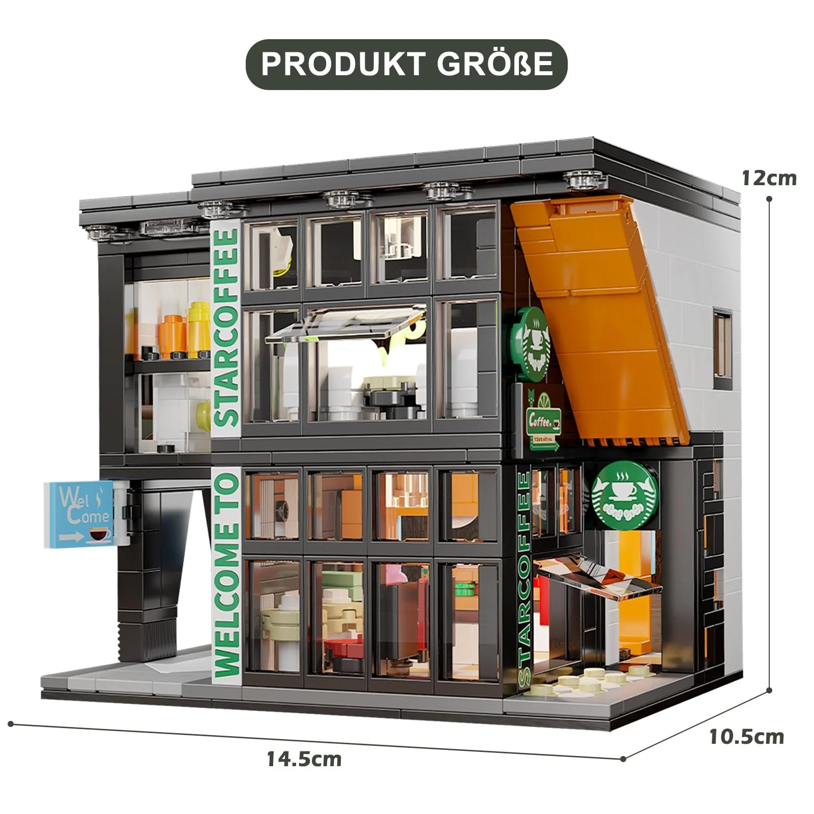 Конструктор Кафе HIGH GODO City, 581 деталь, фото №5