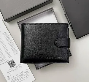 Чоловічий гаманець з натуральної шкіри Armani - Фото 1