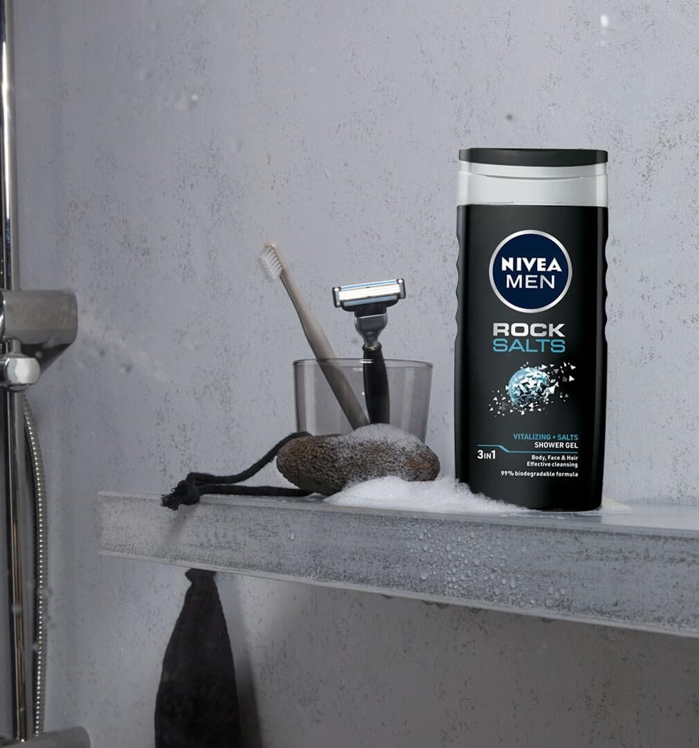 Гель для душа NIVEA MEN Rock Salts очищающий 250 мл, фото №3