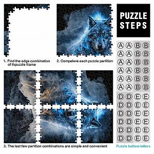 Пазл Phantom Wolf 1000 элементов картонный 26 x 38 см synthetic.ua - Фото 1