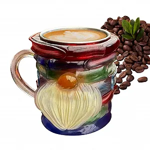 Кружка с рисунком Книги | 3D Кружка в виде стопки книг из полимерной смолы для кофе и чая, красочное смоляное украшение, декоративная стопка для любителей книг, читателей, авторов, библиотекарей - Фото 1