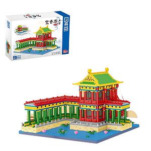 Строительные блоки Modüler House Gazebo of the Yichun Temple 3326 деталей микроархитектура китайская беседка - Фото 1