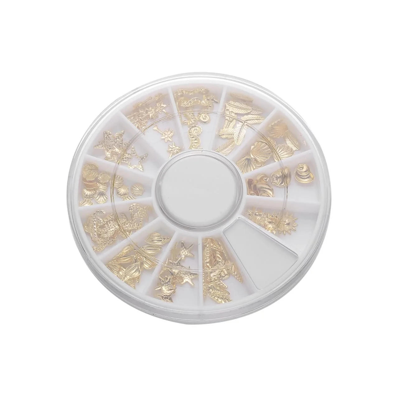 Украшения для ногтей Металлические заклепки с 3 отделениями FRCOLOR для дизайна ногтей Самоклеящиеся для женщин и девушек для салона и домашнего использования, фото №2