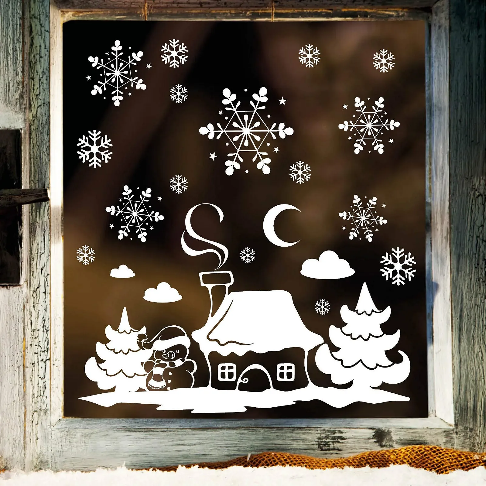 Наборы многоразовых наклеек на окна Wall Tattoo Loft, фото №1