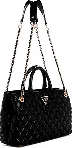 Жіноча сумка Guess Giully Girlfriend Satchel Черний synthetic.ua - Фото 1