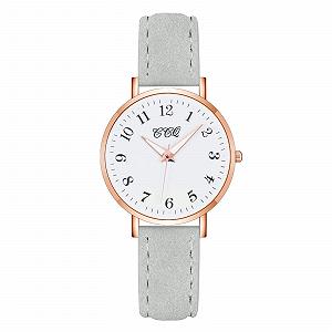 Годинник Ремінець Шкіряний Кварцовий Жіночий Повсякденний - Фото 1