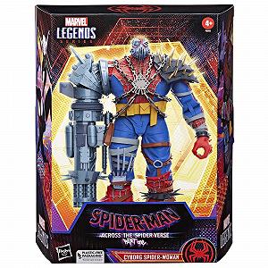 Фігурка Кіборг Жінка-Павук Marvel Legends Deluxe - Людина-павук: Через всесвіт - 15 см synthetic.ua - Фото 1