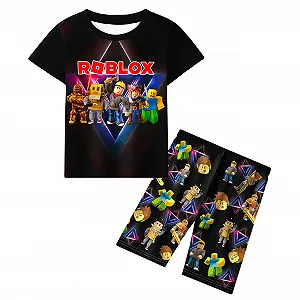 Піжама Robloxx для хлопчиків топ з короткими рукавами, штани - Фото 1