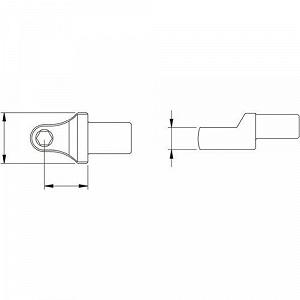 Вставной держатель бит для динамометрического ключа KS TOOLS 516.2020 synthetic.ua - Фото 1