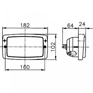 Рабочая фара HELLA 1GD 996 018-517 W186 для FENDT AGCO synthetic.ua - Фото 1