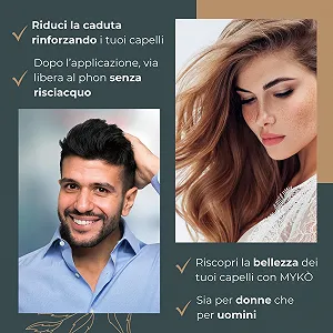 Лосьон против выпадения волос Mykò для мужчин и женщин, 15 мл, Укрепляющее натуральное средство для волос, Восстановление для слабых и тонких волос synthetic.ua - Фото 1