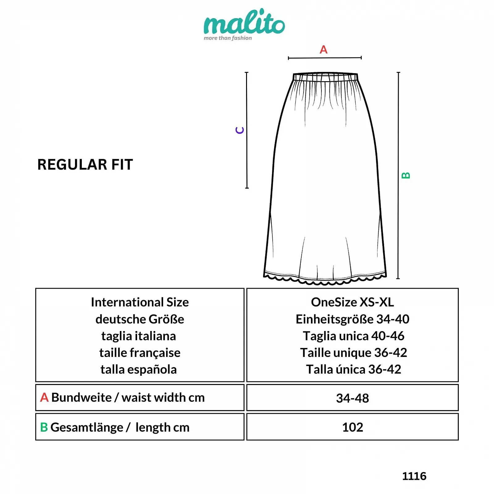 Спідниця максі Malito з бавовни з елегантним в'язаним візерунком і поясом зі штучної шкіри, фото №4