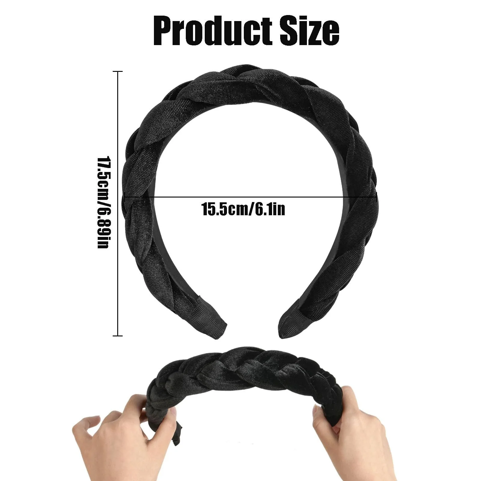 Обруч Оксамитовий Плетений, фото №7 Обруч Оксамитовий Плетений, фото №7