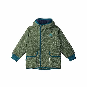 Детская парка 2-в-1 Finkid Kamu Ice со съемной стеганой подкладкой и светоотражающим принтом животных synthetic.ua - Фото 1