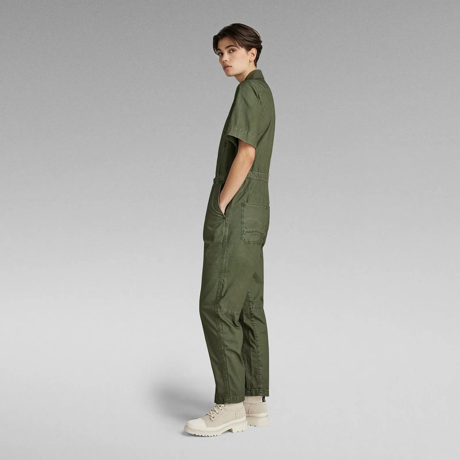 Жіночий комбінезон G-Star Army Jumpsuit Compact Bitt Canvas - L, фото №2