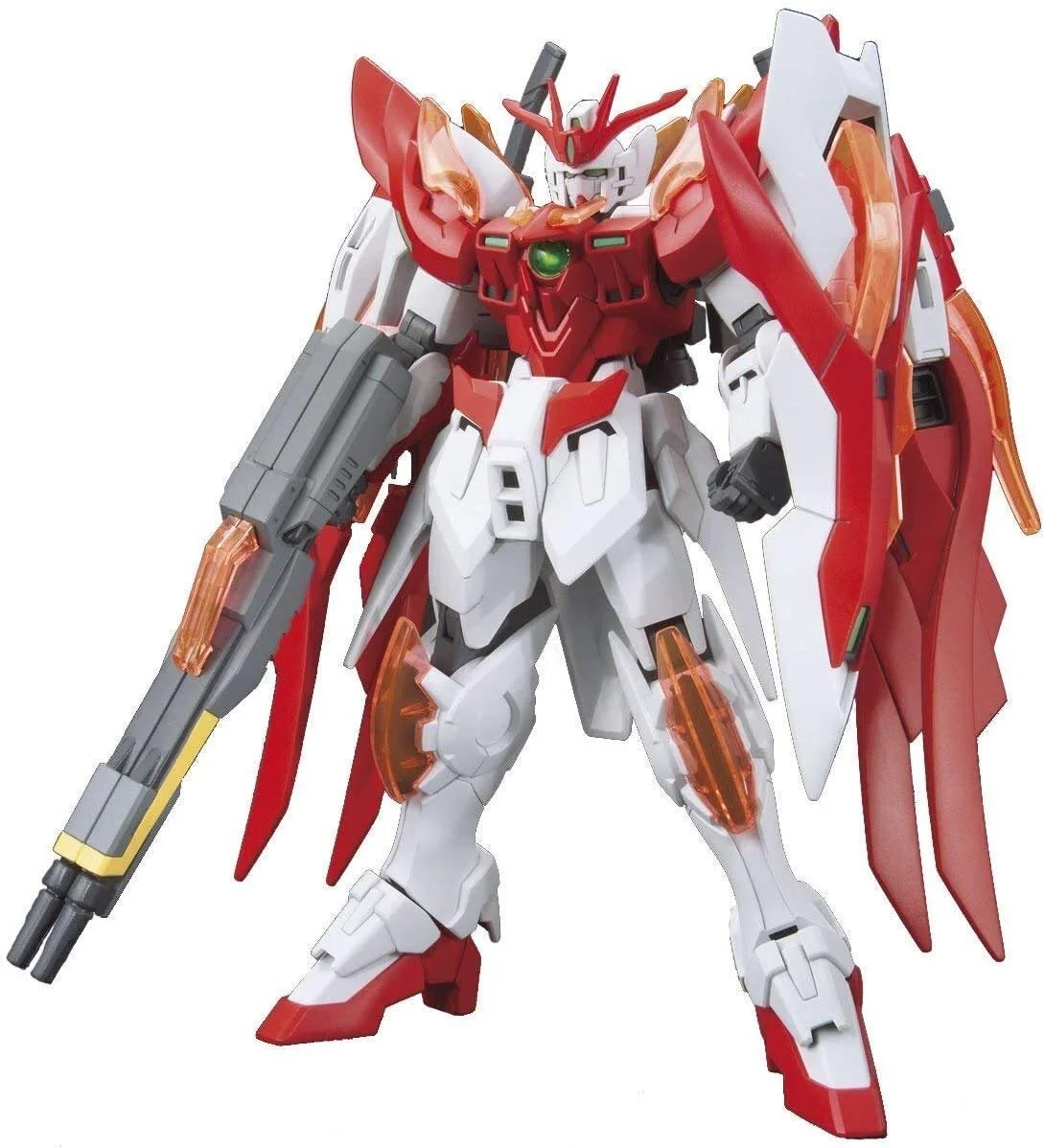 Сборная модель Bandai Hobby Gundam Build Fighters Try #33 Wing Gundam Zero Honoo Bandai HGBF Красная, фото №1