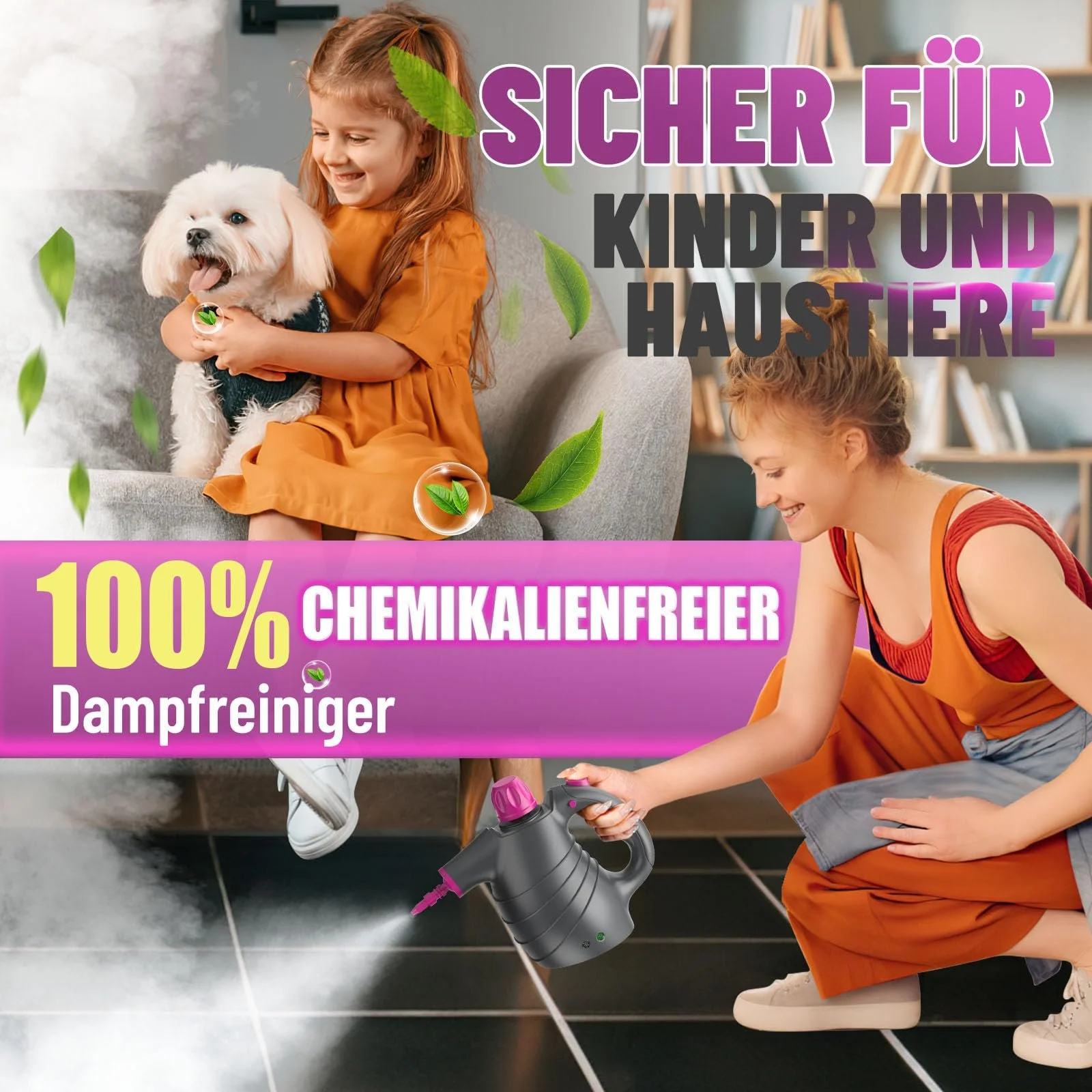 Ручний пароочисник AUIFFER 450 мл, 3.5 бар, фото №5