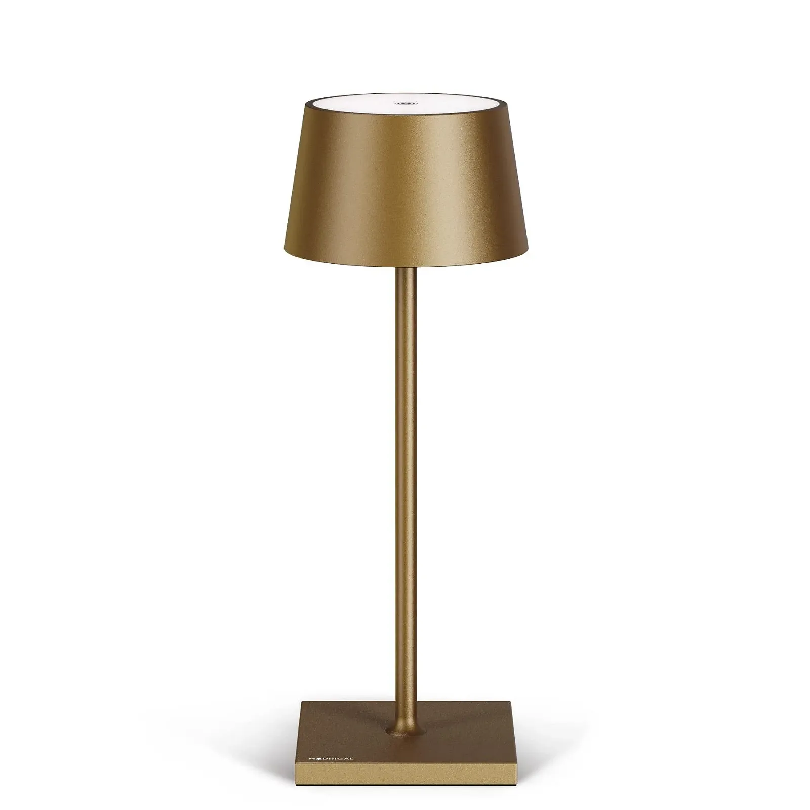 Настільна лампа Stilosa 3 LED акумуляторна IP54 темно-золота, фото №1
