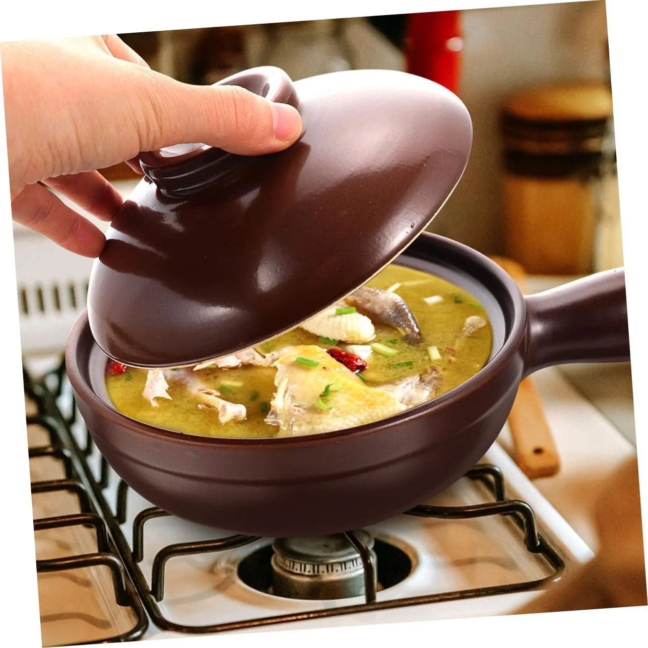 Ківш жаровня VALICLUD літієвий керамічний термостійкий для рису та супів, фото №4