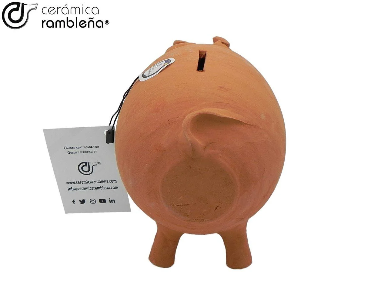 Скарбничка Cerámica Rambleño Traditional з глини ручної роботи 14х9х11 см 0.4 кг, фото №4