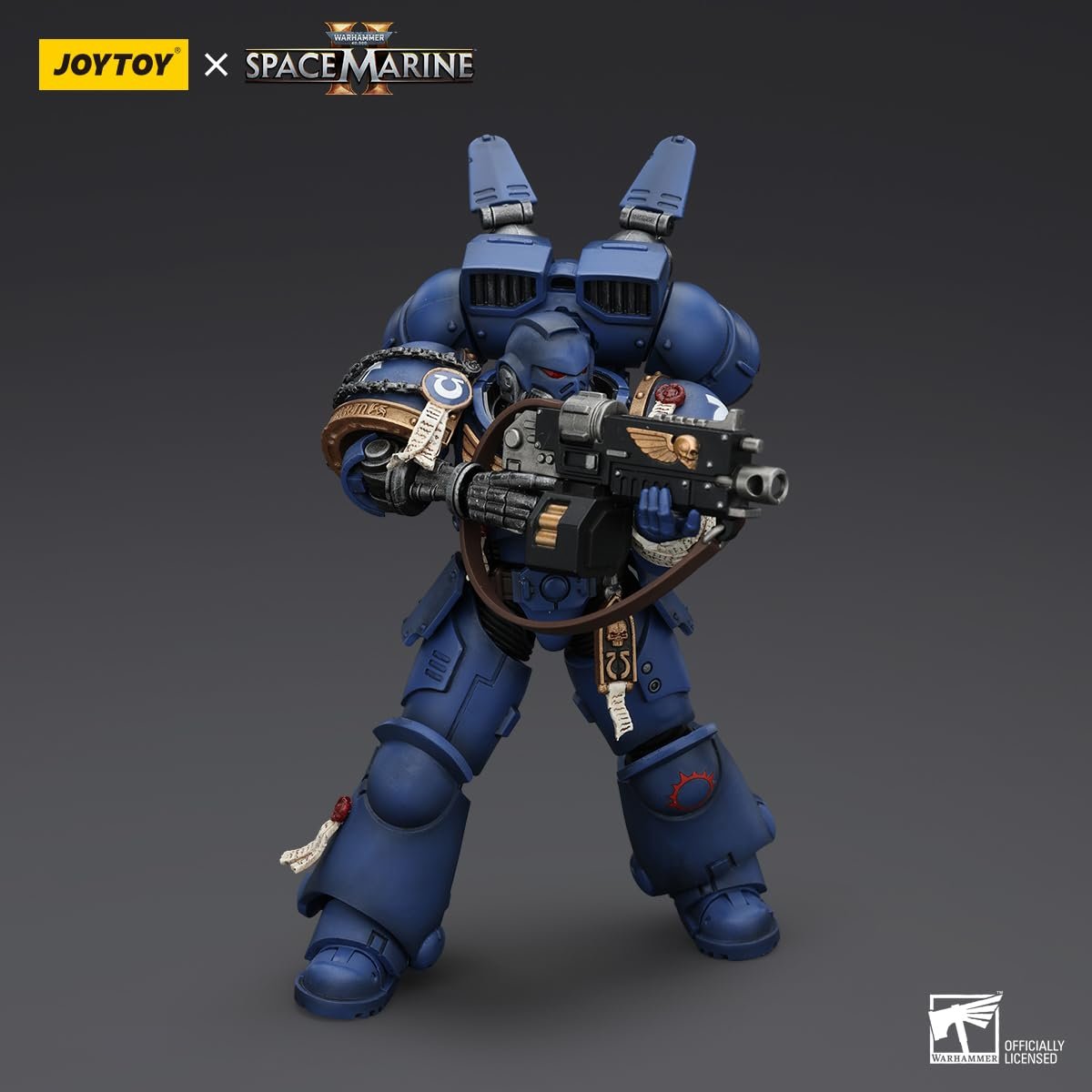 Фигурка JOYTOY Warhammer 40k Space Marine Ultramarines Brother Chairon 12,7 см, масштаб 1/18, фото №4