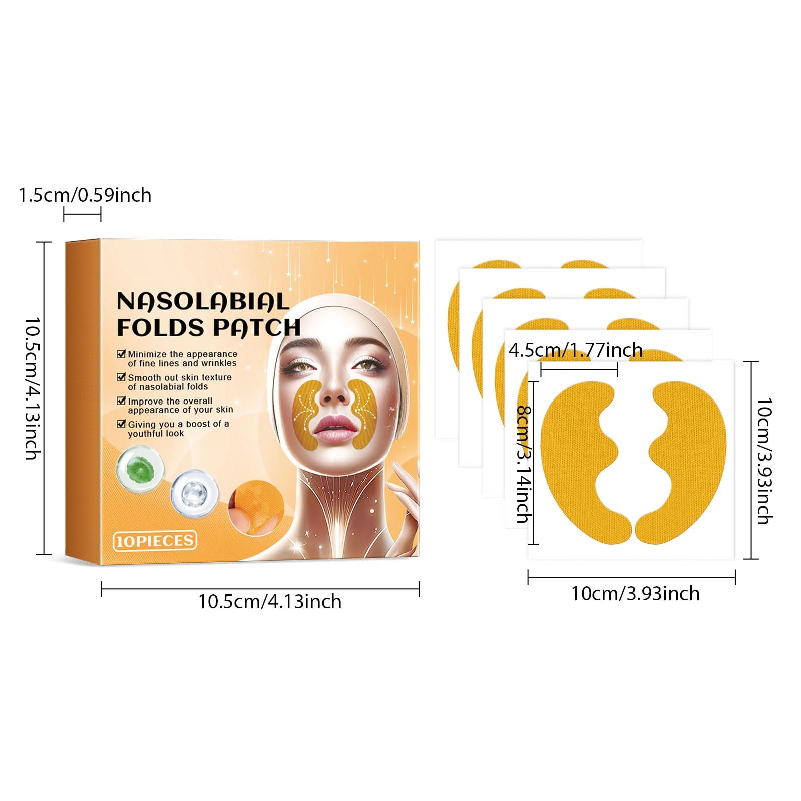 Патчі для обличчя проти зморшок Pack of 20 Anti-Ageing, фото №7