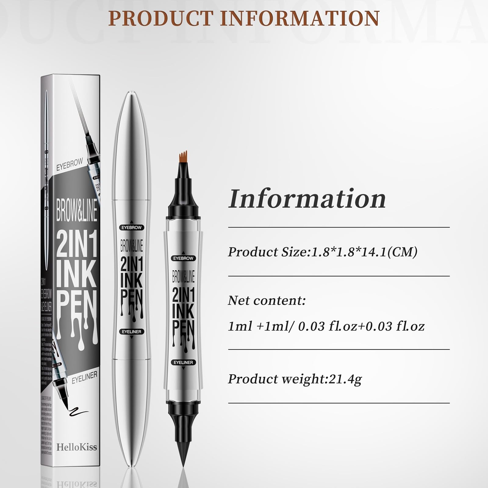 Олівець для брів Microblading 4-вилочний Водостійкий Стійкий Один розмір, фото №3