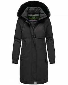 Жіноча зимова куртка Navahoo Довга з штучним хутром та капюшоном - Фото 1