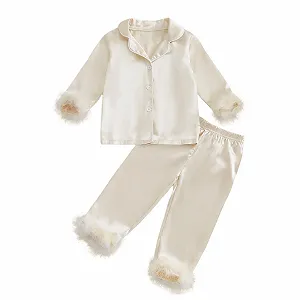 Піжама Fluffy, дитяча - теплий флісовий комплект з довгими рукавами - Фото 1