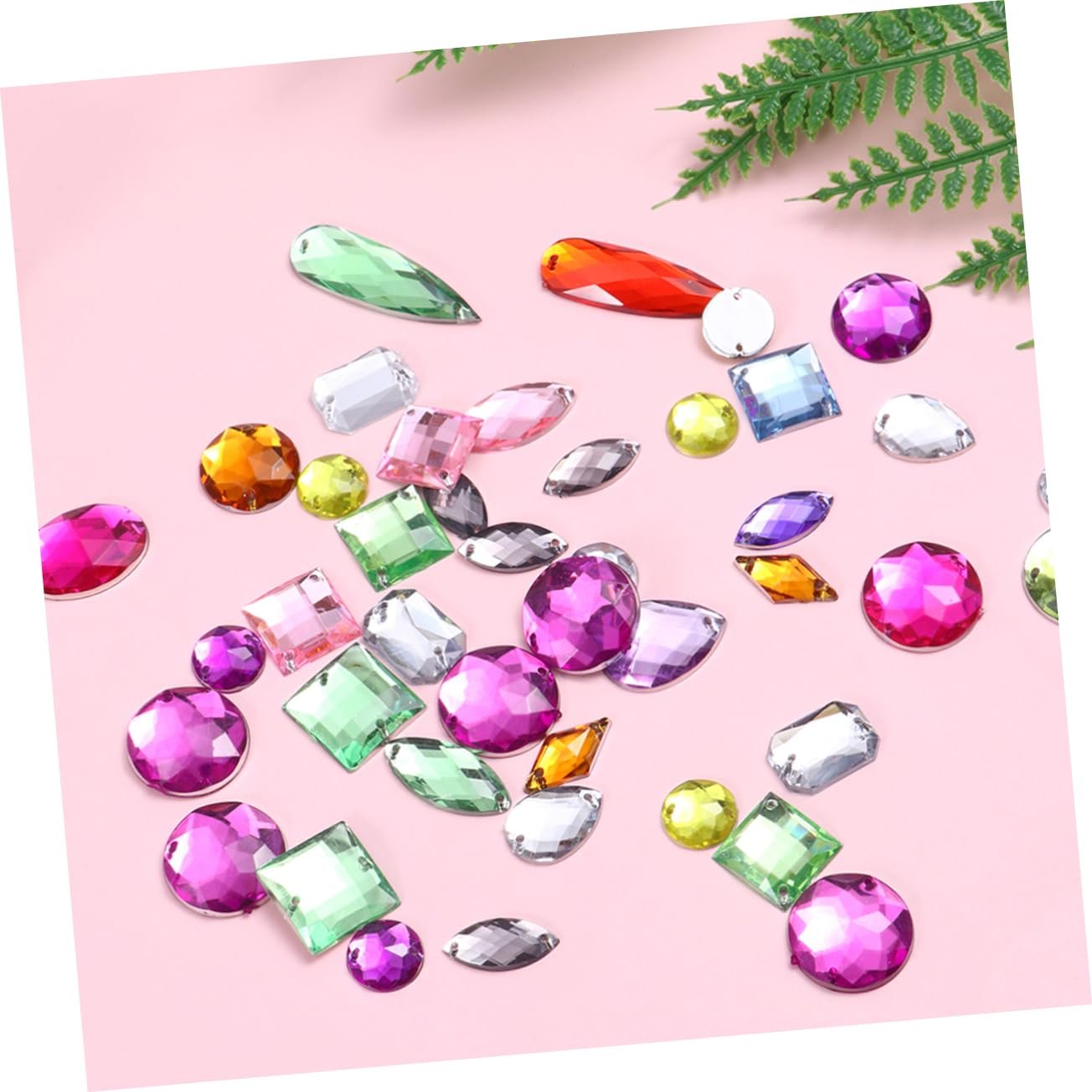 Круглі Стрази MERRYHAPY 100 шт. Різнокольорові, фото №7