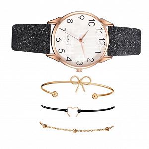 Годинник LIFKOME Жіночий З Блискітками Ретро Античний Звичайне Скло - Фото 1