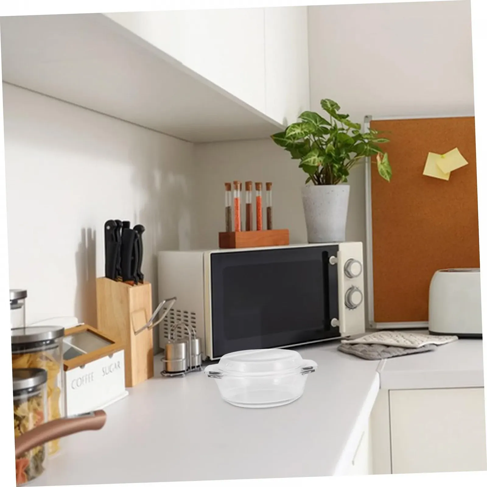 Форма для запікання Sosoport скляна термостійка з кришкою прозора, фото №4