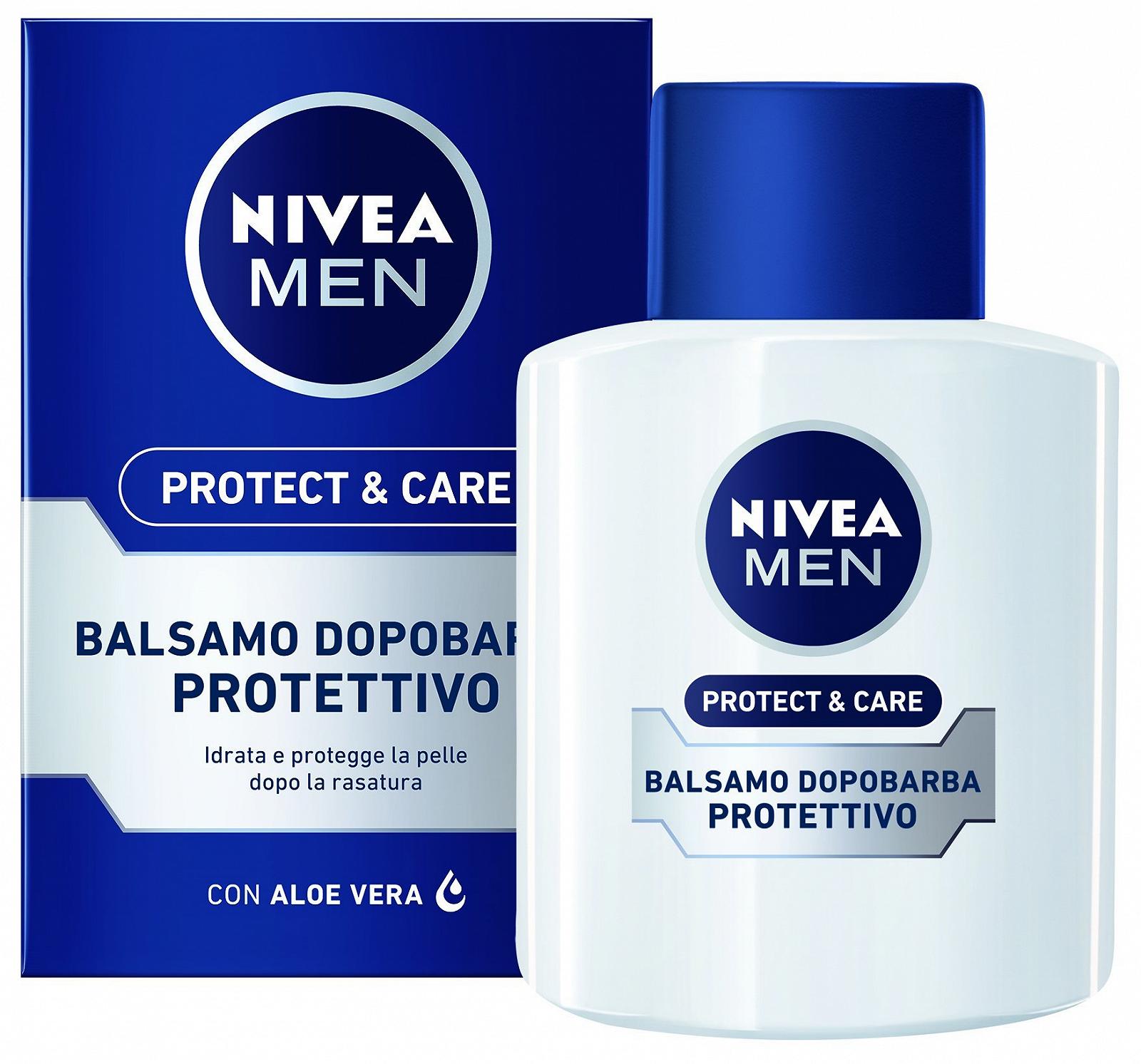 Бальзам после бритья Nivea Men Protect & Care 100 мл (упаковка 2 шт.) с Алоэ Вера, Витамином E и Провитамином B5, фото №1