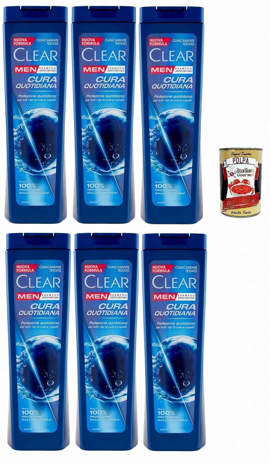 Шампунь Clear Cura Quotidiana Men для всіх типів шкіри голови та волосся, фото №1