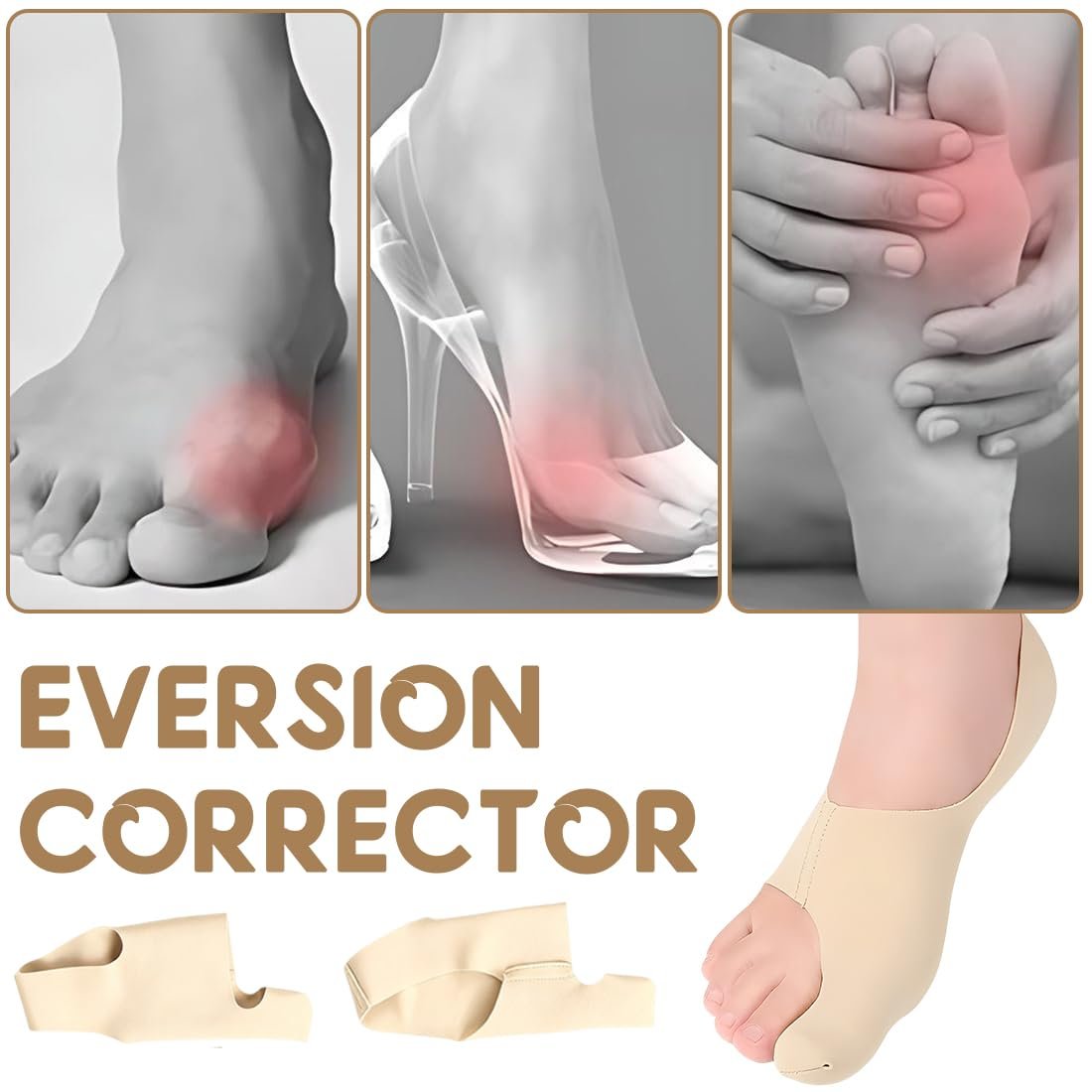 Шкарпетки для корекції Hallux Valgus, 2 шт., роздільник для великого пальця ноги, м’які та дихаючі, фото №4 Шкарпетки для корекції Hallux Valgus, 2 шт., роздільник для великого пальця ноги, м’які та дихаючі, фото №4