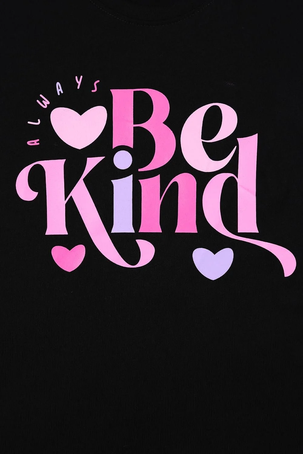 Пижамный комплект Be Kind Чёрный Розовый Длинный Хлопок, фото №5 Пижамный комплект Be Kind Чёрный Розовый Длинный Хлопок, фото №5