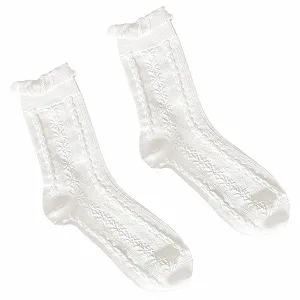 Шкарпетки з рюшами Білі - Фото 1