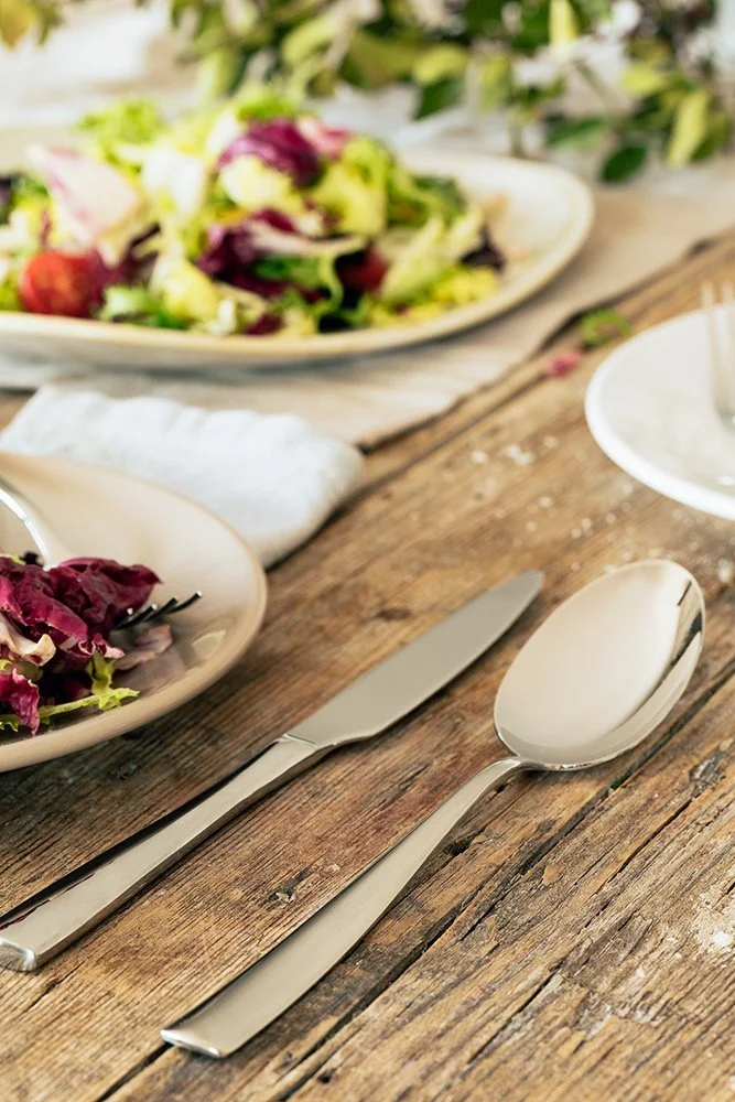 Набір столових приборів MONIX Siena, 24 предмети, нержавіюча сталь, сучасний дизайн, полірована обробка на 6 персон, товщина 3 мм, сріблястий, фото №4 Набір столових приборів MONIX Siena, 24 предмети, нержавіюча сталь, сучасний дизайн, полірована обробка на 6 персон, товщина 3 мм, сріблястий, фото №4