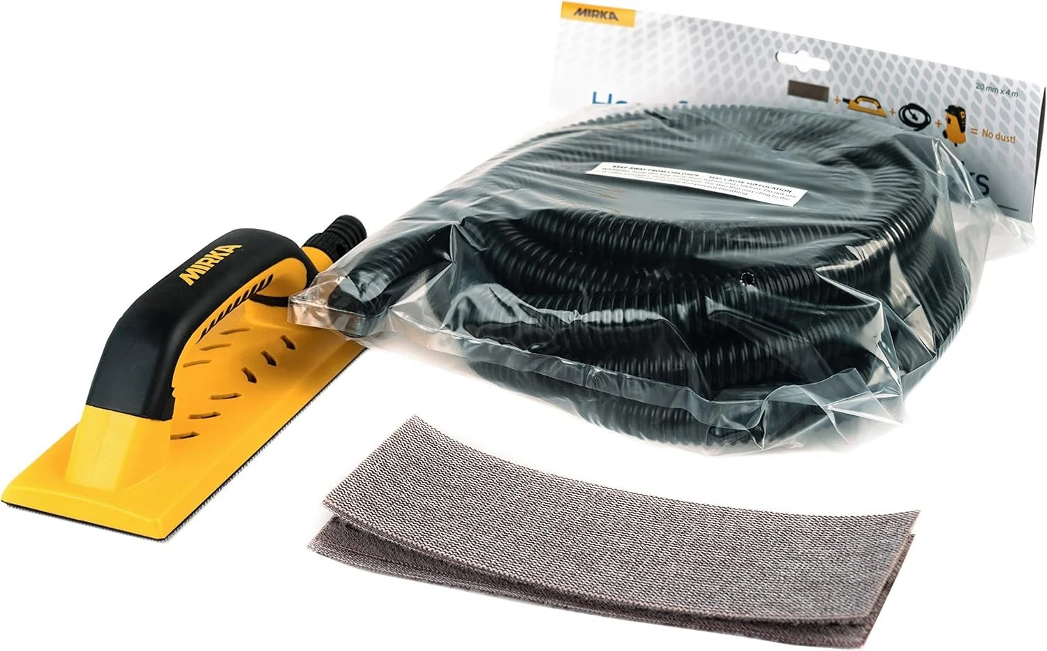 Комплект для ручной шлифовки Mirka HandyKit KIT01HANDY / 80 х 230 мм / Yellow, фото №5 Комплект для ручной шлифовки Mirka HandyKit KIT01HANDY / 80 х 230 мм / Yellow, фото №5