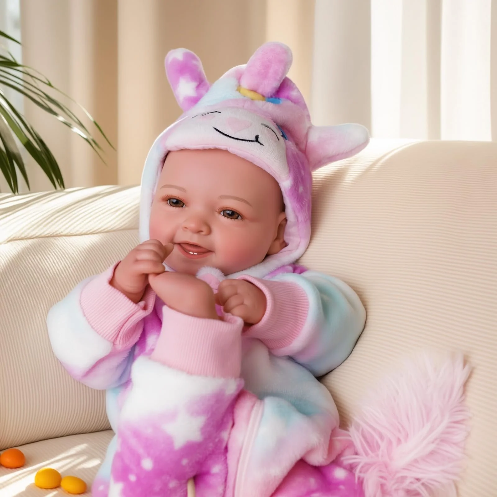 Кукла BABESIDE, 43 см, для девочки с тканевым телом, очаровательным нарядом, пустышкой и бутылочкой в подарок для детей от 2 лет, фото №3 Кукла BABESIDE, 43 см, для девочки с тканевым телом, очаровательным нарядом, пустышкой и бутылочкой в подарок для детей от 2 лет, фото №3