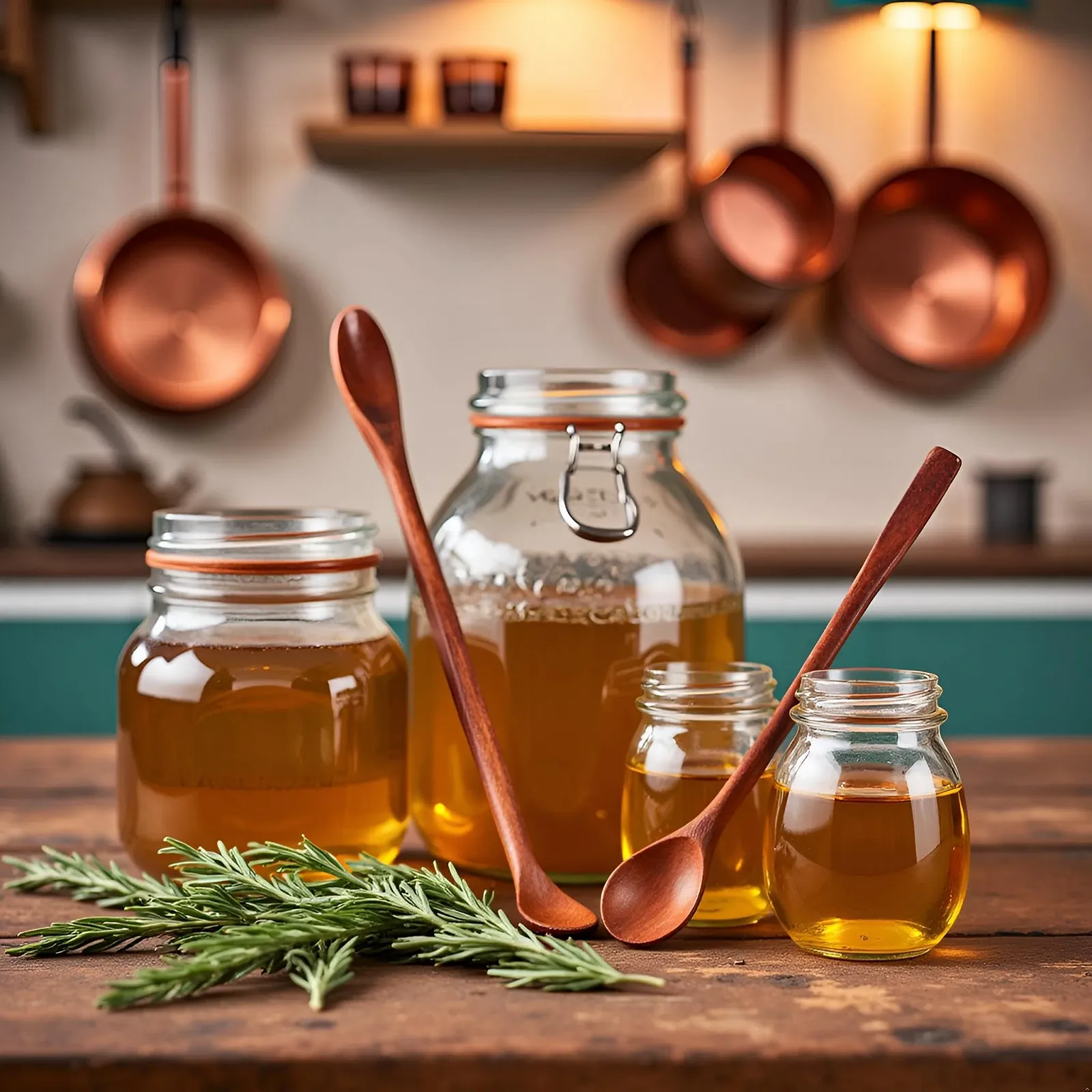 Ложка для меду дерев'яна Brown з довгою ручкою для змішування кави, чаю та іншого, фото №5